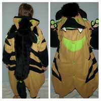 Aardwolf Kigurumi Commission