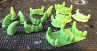 Green claws and teeth for sale