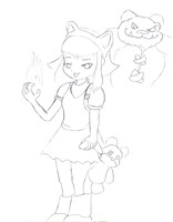 Annie and his teddy bear