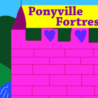 MLP Yu-Gi-Oh Card Art Ponyvlle Fortress