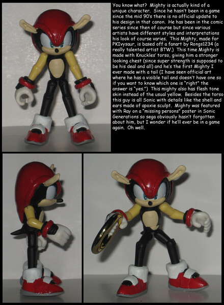 Custom Modern Mighty the Armadillo Figure 