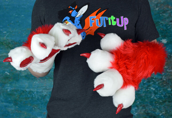 Puffy fursuit deals handpaws