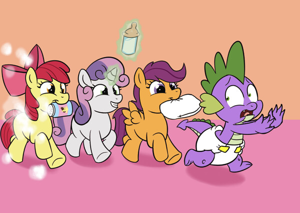 scootaloo x spike