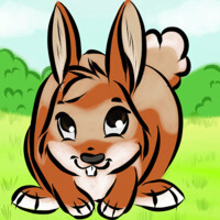 Animated Easter Bunny Icon