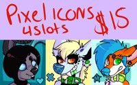 ANIMATED PIXEL ICONS - $15 EACH - 4 SLOTS