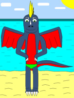 Draken on the beach (Version A)