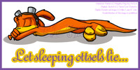 Let Sleeping Ottsels Lie - Original Sketch by Tanya Roberts