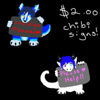 Cheap sign chibi's