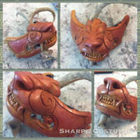 Terra Cotta half mask auction