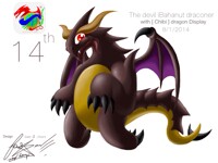 devil i Bahamut draconer with Chibi dragon resolutionary