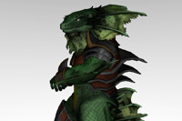 [MMD] SC4 Lizardman (almost done)