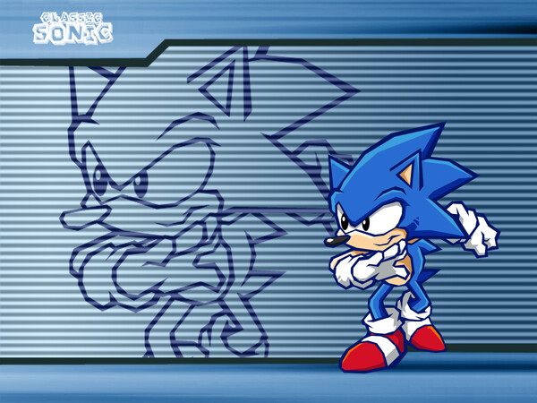 Sonic vs Classic Sonic fight?!