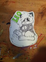 chibi leo badge
