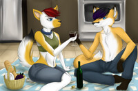 Picnic in the Kitchen by AsWeirdAsItGets