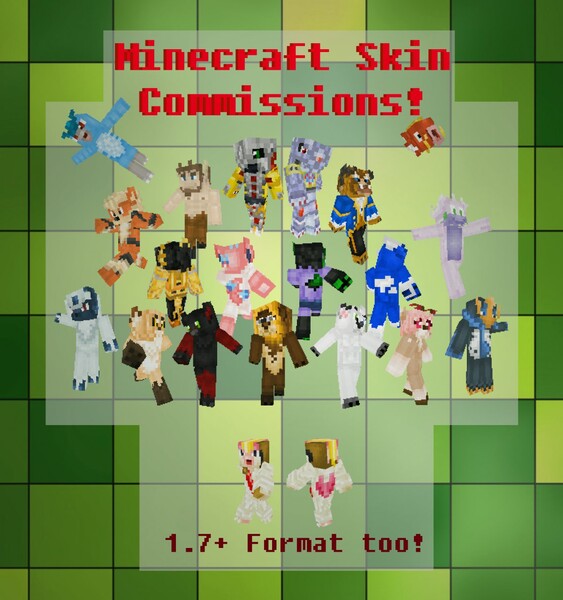 Make minecraft skins from scratch or from reference by Asaiexe