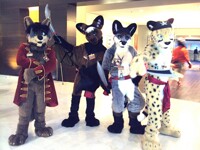 Midwest Furfest 2013 Day 1: Pirate Group Pose