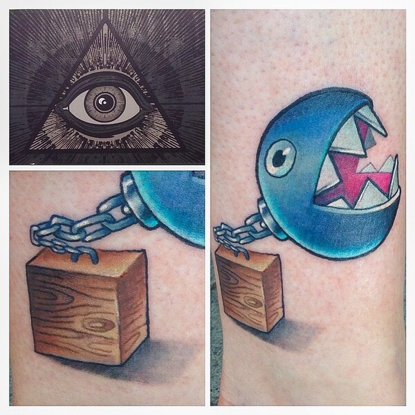 Every time I see Wills tattoo I think of the chain chomp    rfuseboxgames