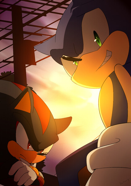 Sonic And Shadow But Gay by XxBennyBunnyxX -- Fur Affinity [dot] net