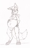 Sky's preggy belly