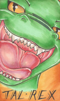 Tal Rex Maw Badge by Blonde Velvet