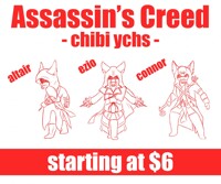 Assassin's Creed YCH chibis