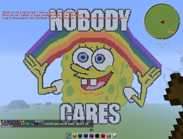 spongebob imagination meme nobody cares
