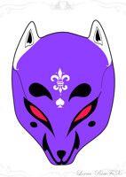 Diamond de fleur Kitsune mask