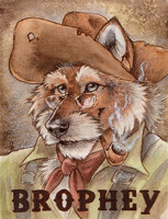 Brophey Watercolor and Colored Pencil Badge