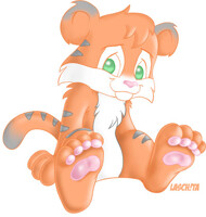 Freakin' cute tiger