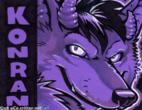 Konran dayglow badge