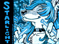 Starlight dayglow badge