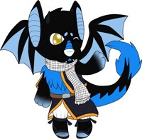 natsu the fire wolf/drago 