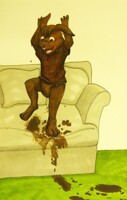 He Thinks He's A Chocolate Bunny