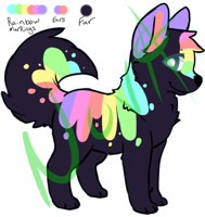 Pastel Drippy Rainbow 
