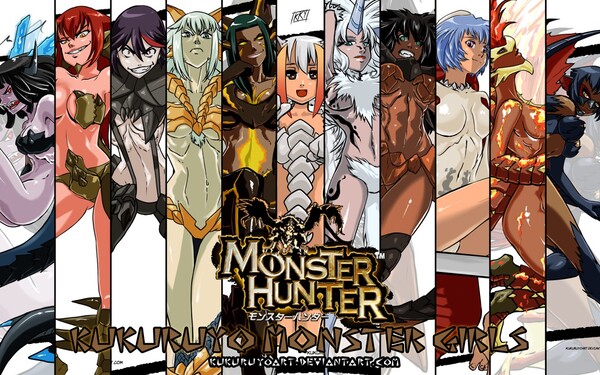 Monster Hunter: monster girls Wizzygonediaz - Illustrations ART street