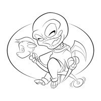 Behold a Pale Hobby Horse (inks)