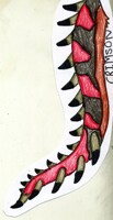 Crimson's tail badge