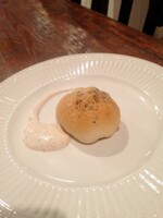 Stuffed Cheese Biscuit With Herbed Sour Cream Sauce