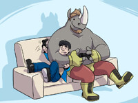 messing around: commission by EclipseWolf