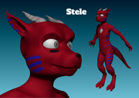 Stele (Painted Sculpt)