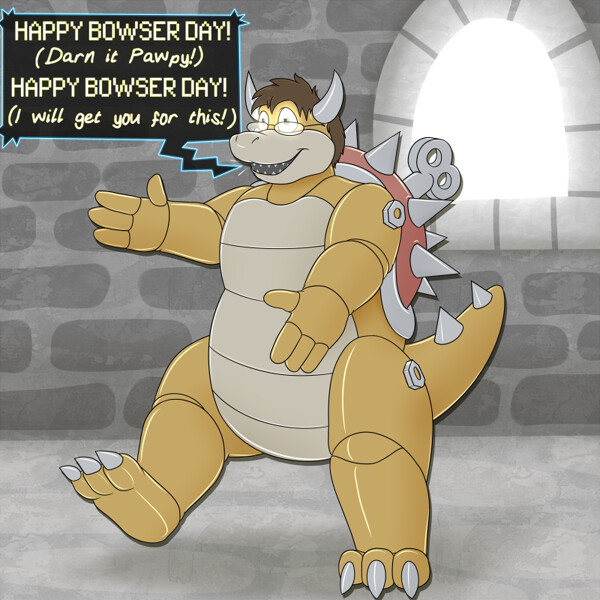 Bowserbox (Happy Bowser day 2023) by Burgkittykai -- Fur Affinity [dot] net