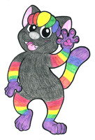 Kellster Kitten in Colored Pencil