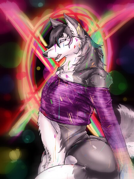 Paint marks (Husky Trent) by xtrent968 -- Fur Affinity [dot] net