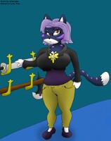 Scera the Cat-Tiger by darkeralan Colored