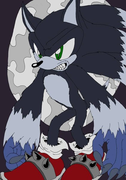 Dark Sonic Fanart by serandres -- Fur Affinity [dot] net