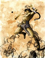 barbarian sketching