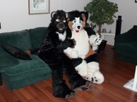 Xander With His Puppy Friend 1