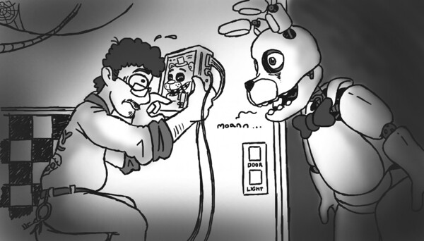 Chica & Roxie - FNAF Security Breach by half-dude -- Fur Affinity [dot] net