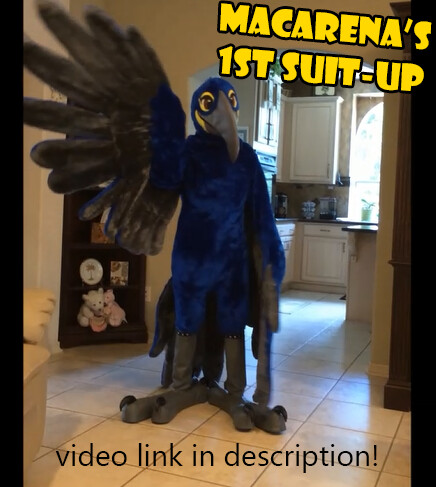 Light-up Bird Suit Crane Costume-MCSTC004 - Mcsdinosaur