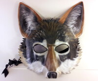 Charcoal Coloration Wolf Mask (HANDMADE) by FoxxyFurends -- Fur Affinity  [dot] net